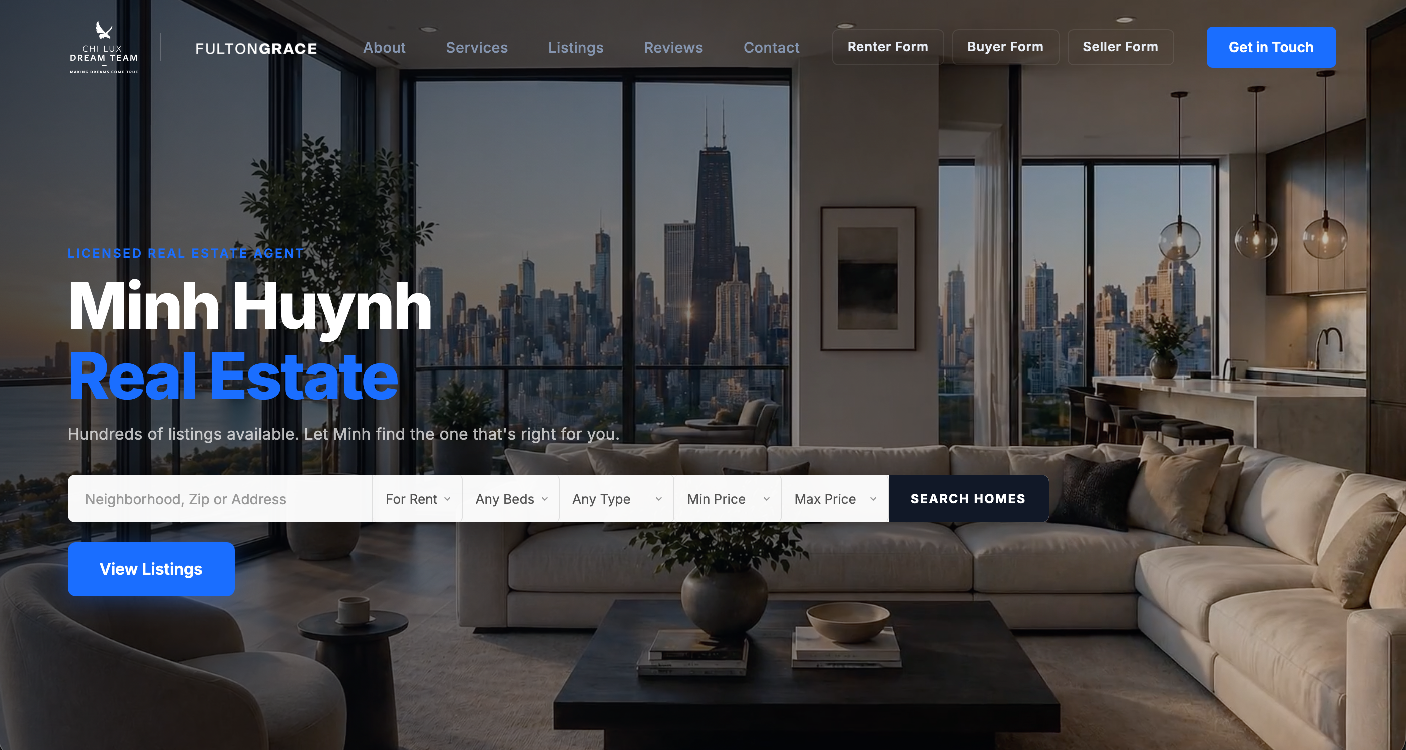 Minh Huynh Real Estate website — Fulton Grace